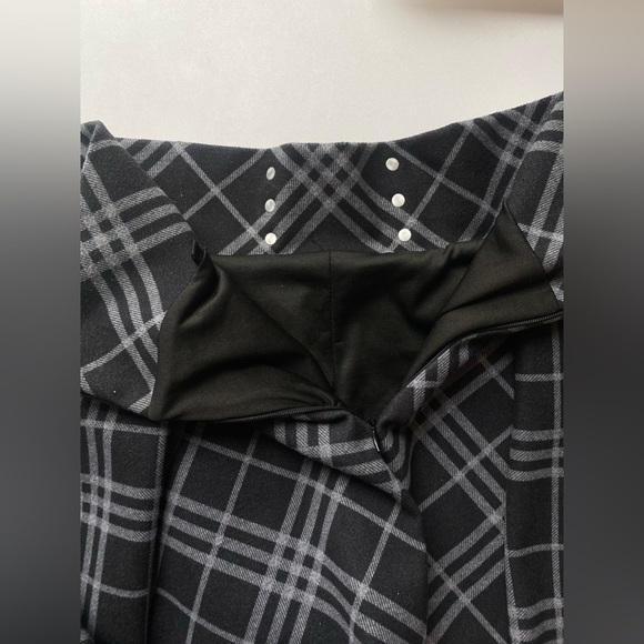 Plaid Goth Skater Structured Thick Mini Skirt Skort Corset - Picture 6 of 8